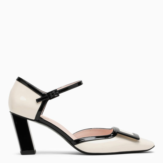 Cream/black Patent Leather Mary-jane