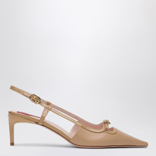 Desert leather décolletés Slingback Viv' Canard