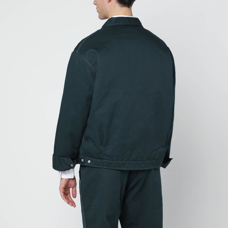 Green zip shirt jacket