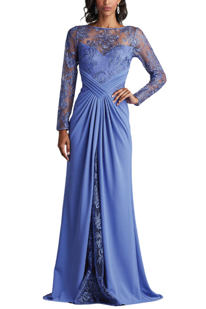 RAVINA EMBROIDERED ILLUSION GOWN