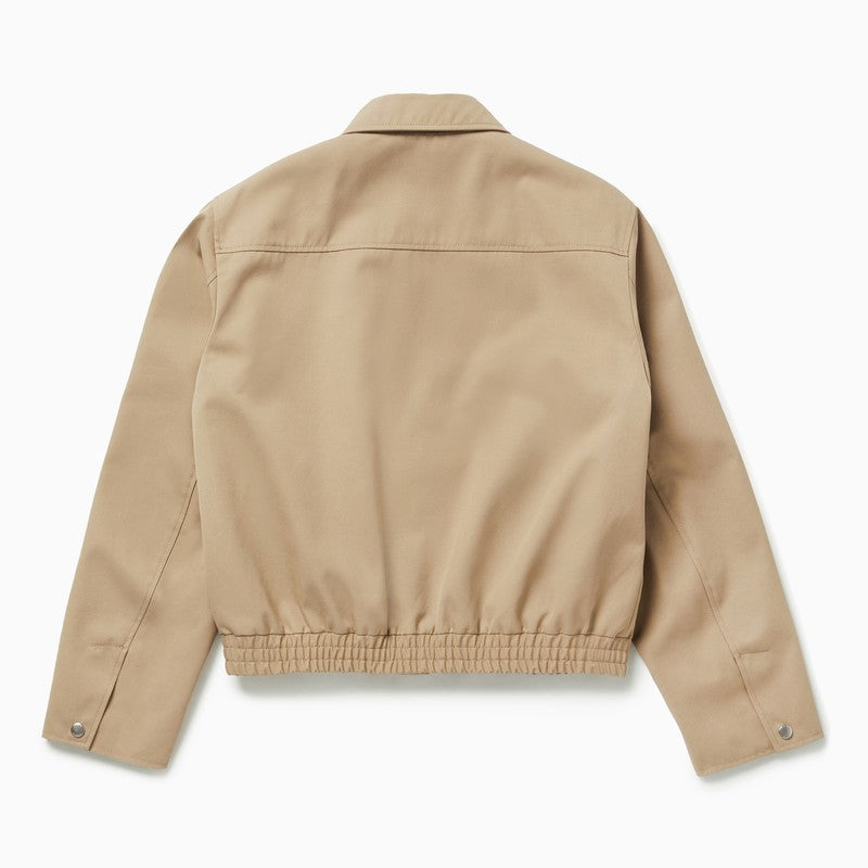 Light Zip-up Jacket Beige