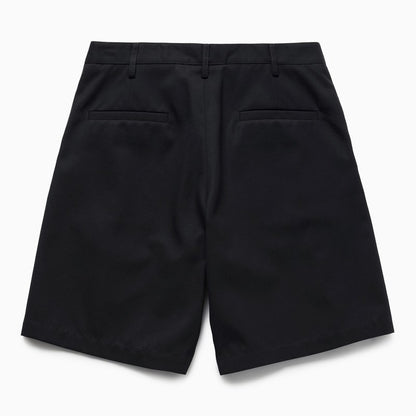 Dark Blue Pleated Shorts