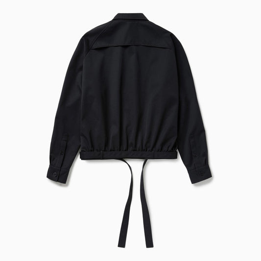 Dark Blue Short Trench Jacket