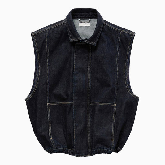 Denim Vest Dark Blue