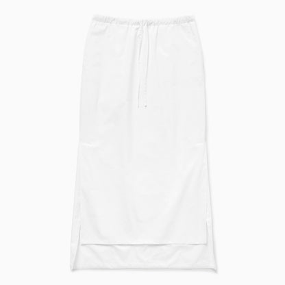 Long Asymmetric Skirt White