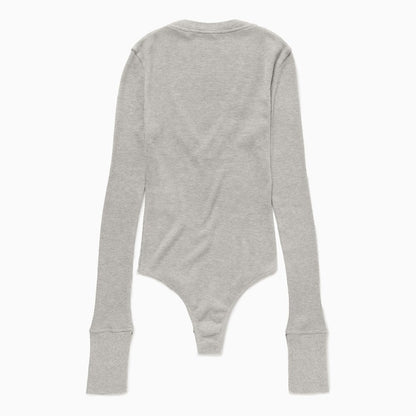 Light Grey Waffle Body V-neck