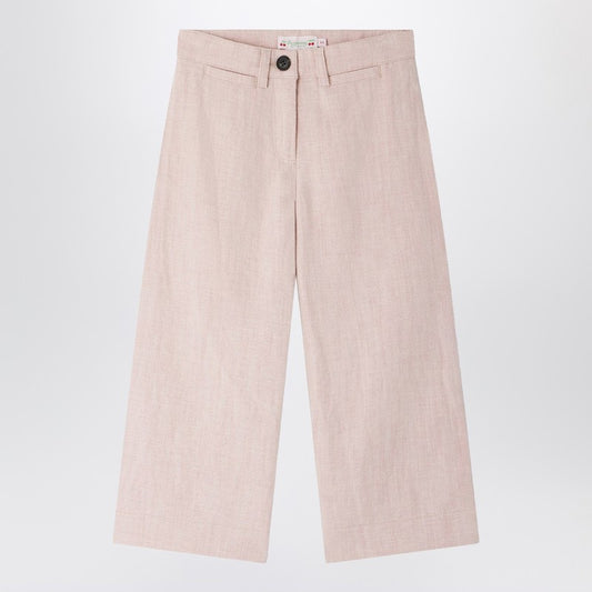 Gersande Trousers In Pink Linen Blend