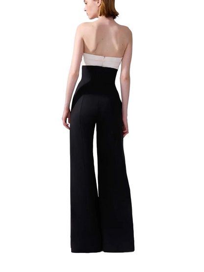 V-WAIST WIDE-LEG PANTS
