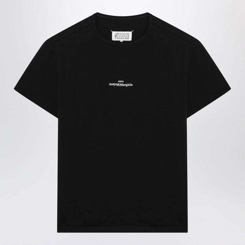 Black T-shirt with distorted logo