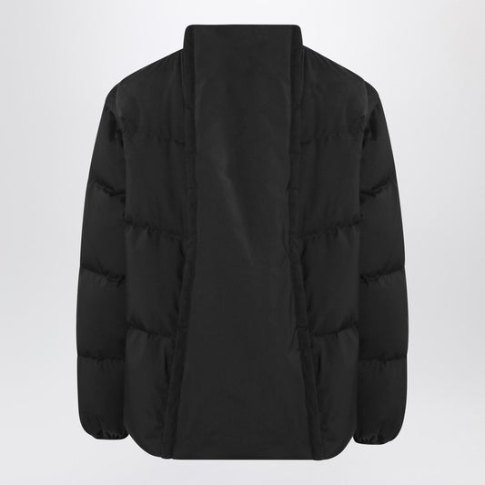 Transformable padded black jacket