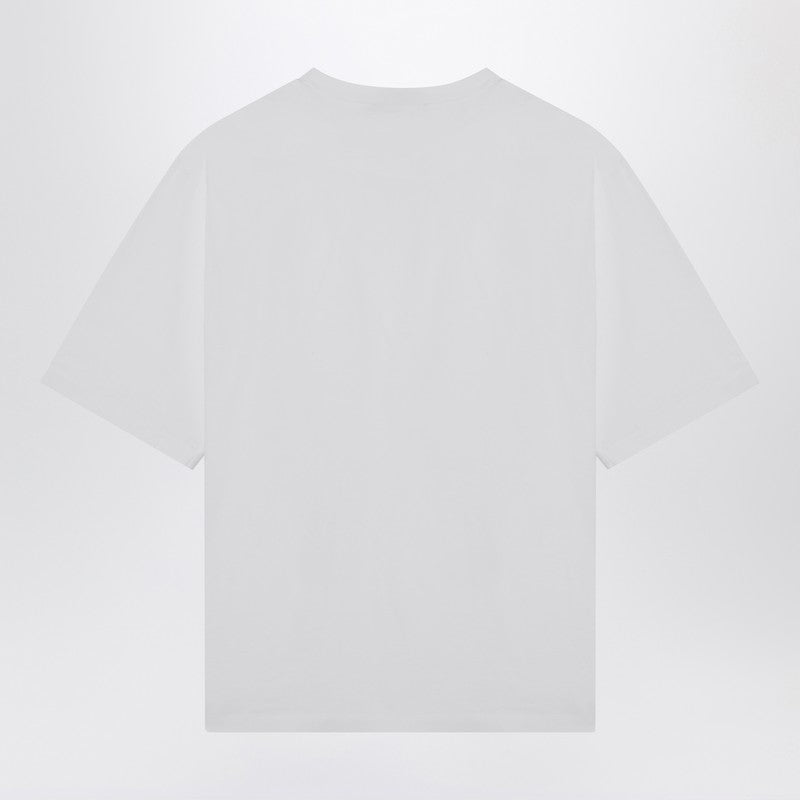 White Cotton T-shirt With Logo