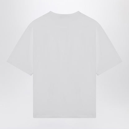 White Cotton T-shirt With Logo