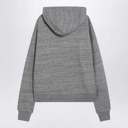Grey Cotton Sweatshirt With Logo