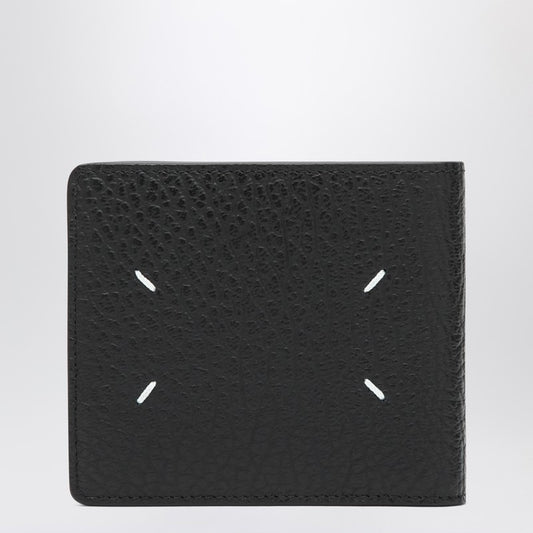 Black Four Stitches bi-fold wallet