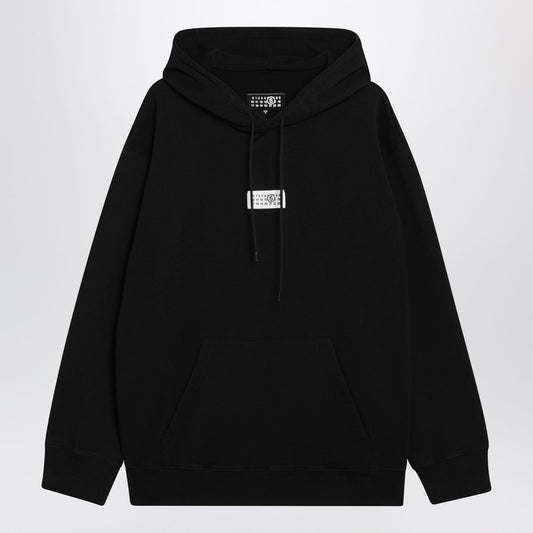 Black Numeric cotton hoodie
