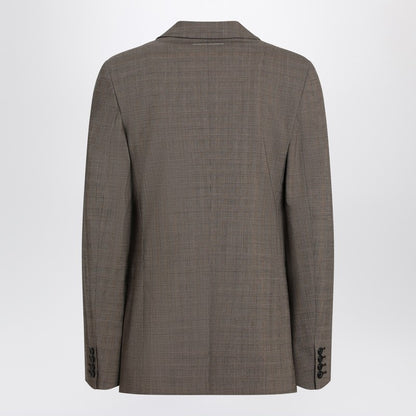 Single-breasted Jacket Brown In Wool Blend