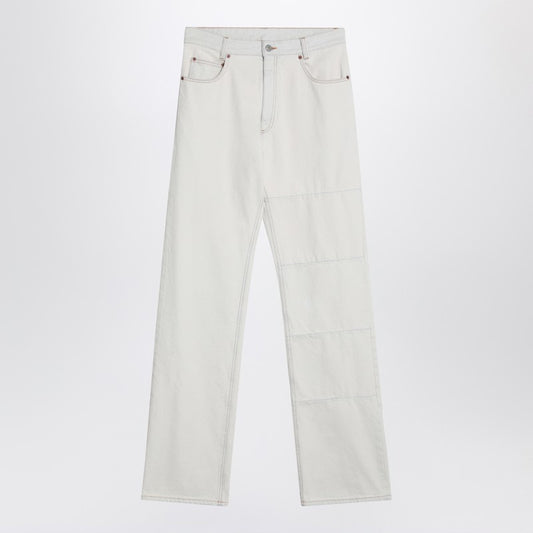 White Jeans With Patches