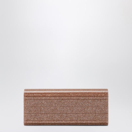 Sweetie clutch in pink glitter acrylic fabric