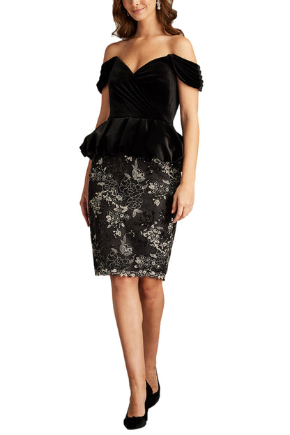 SELAH OFF SHOULDER PEPLUM DRESS