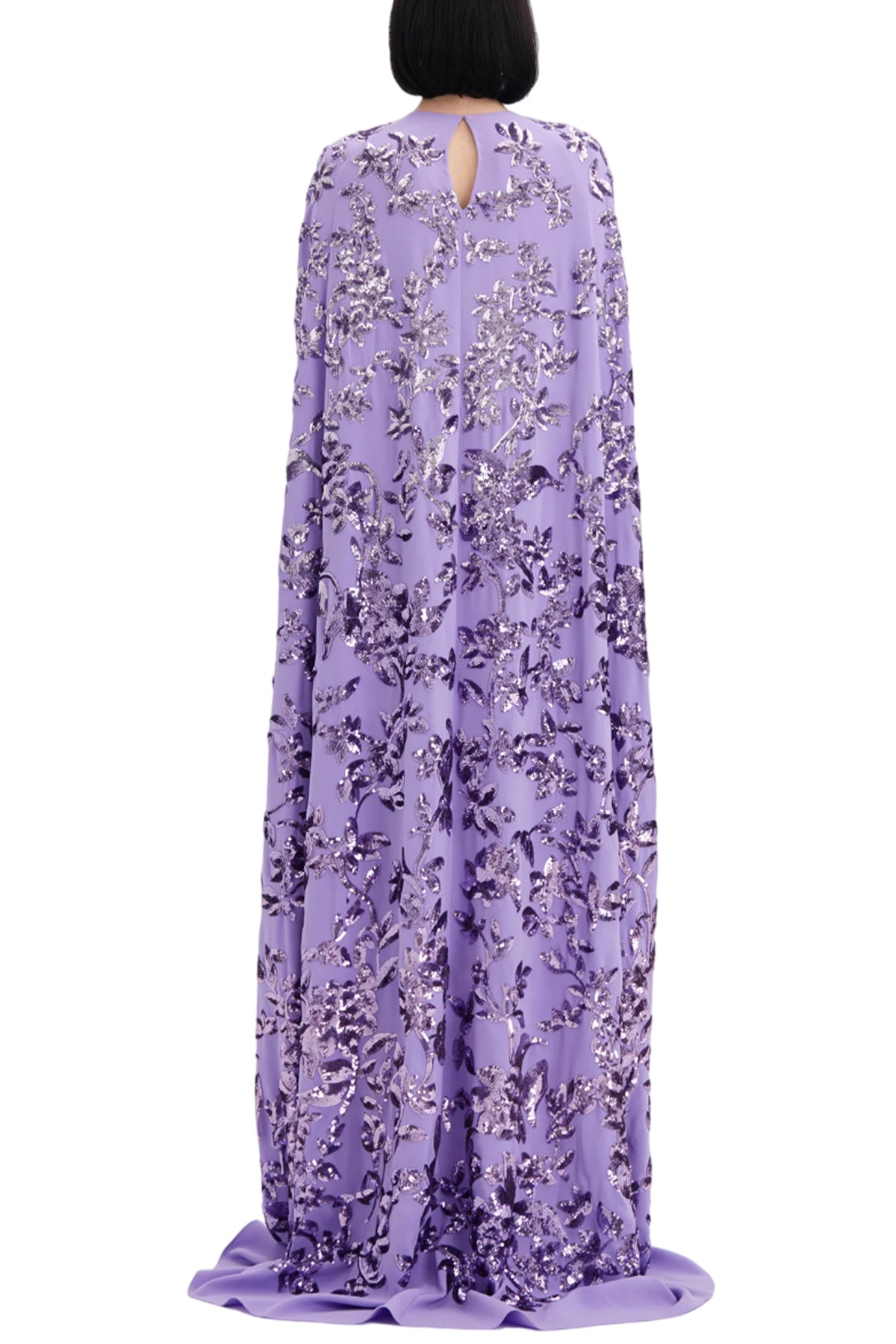 SEQUINNED OMBRÉ CAFTAN DRESS