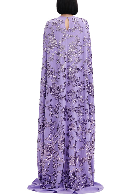SEQUINNED OMBRÉ CAFTAN DRESS