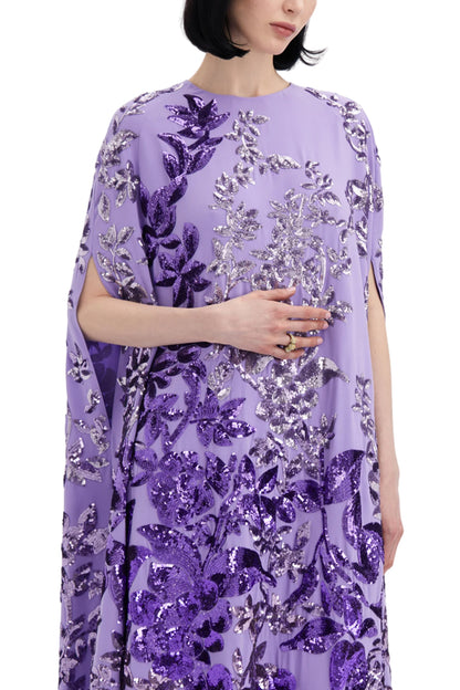 SEQUINNED OMBRÉ CAFTAN DRESS