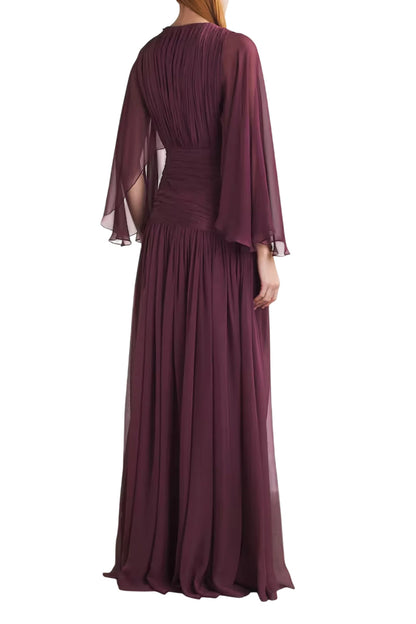 SILK CRYSTAL-EMBELLISHED GOWN