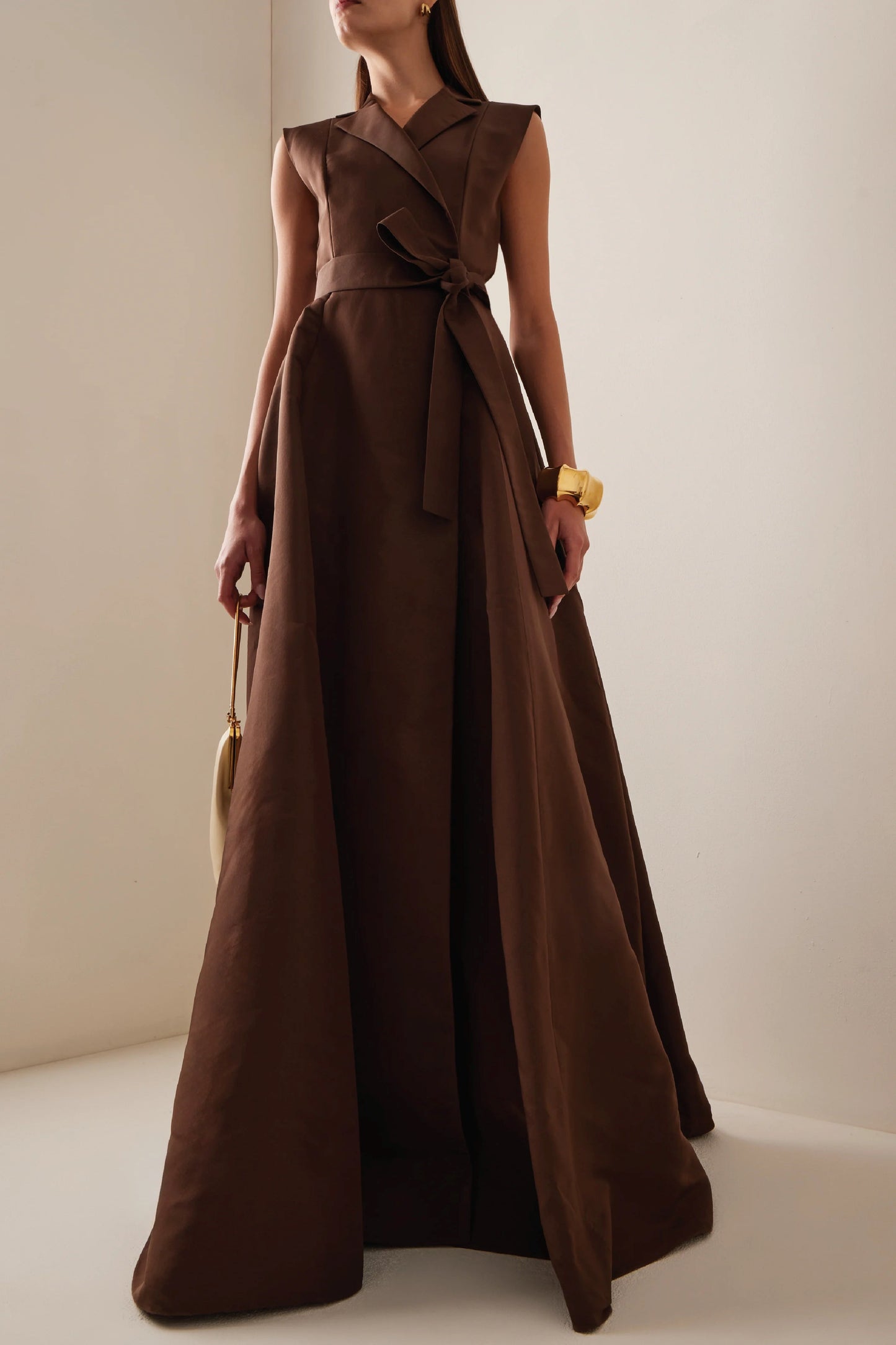 SILK TRENCH GOWN