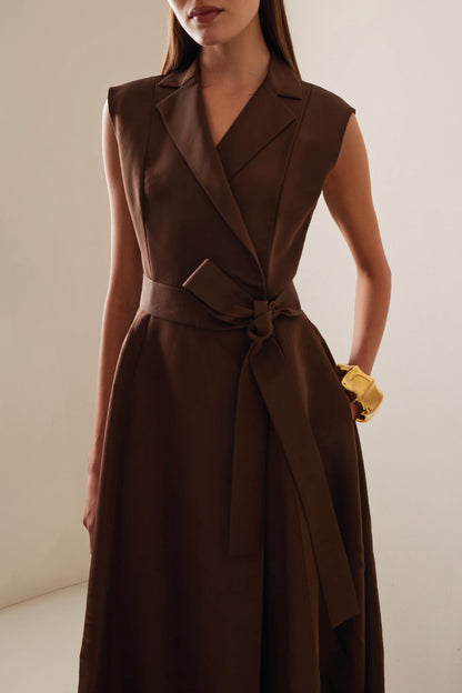 SILK TRENCH GOWN