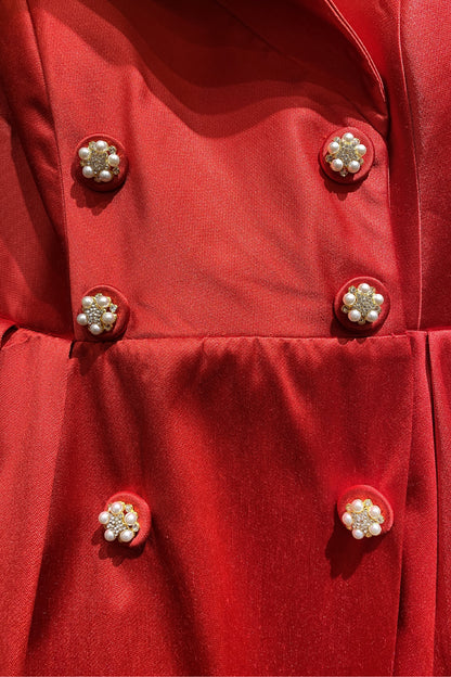 SLEEVELESS TAFFETA SHIRT DRESS
