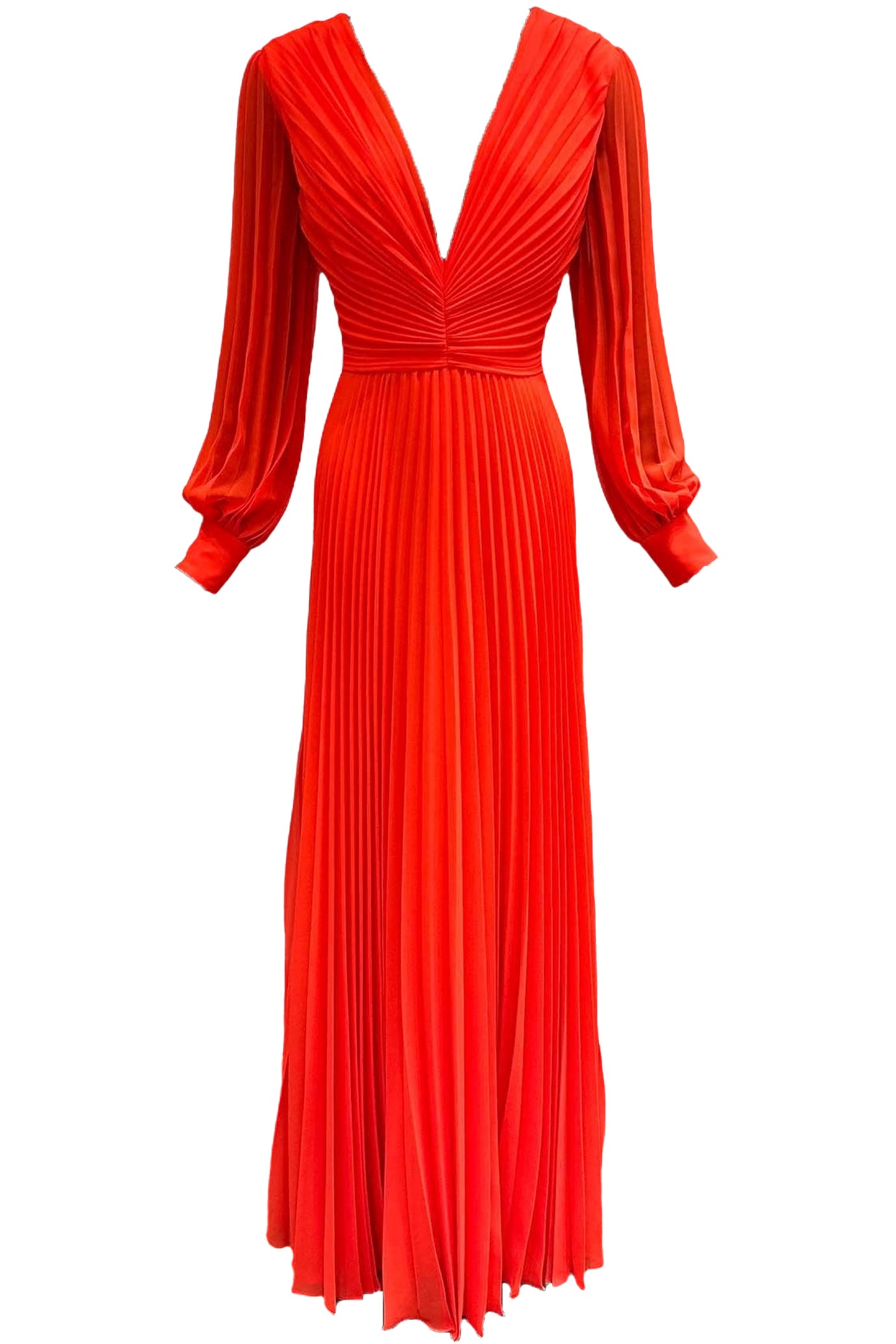 SOFT LONG DEEP V-NECK GOWN