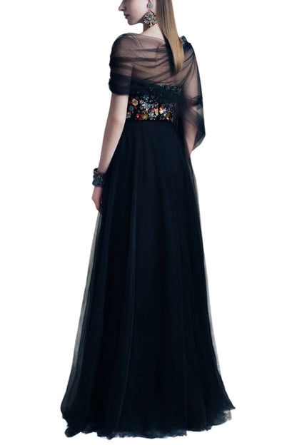 STRAPLESS A-LINE GARDEN GOWN