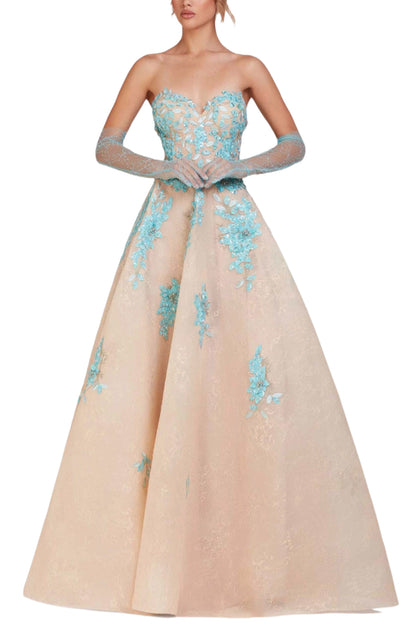 STRAPLESS BALL GOWN