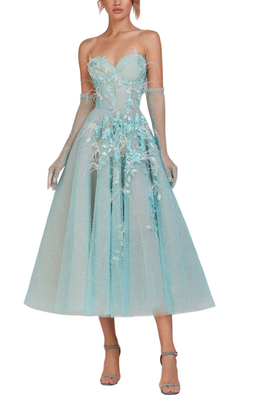 STRAPLESS SWING DRESS