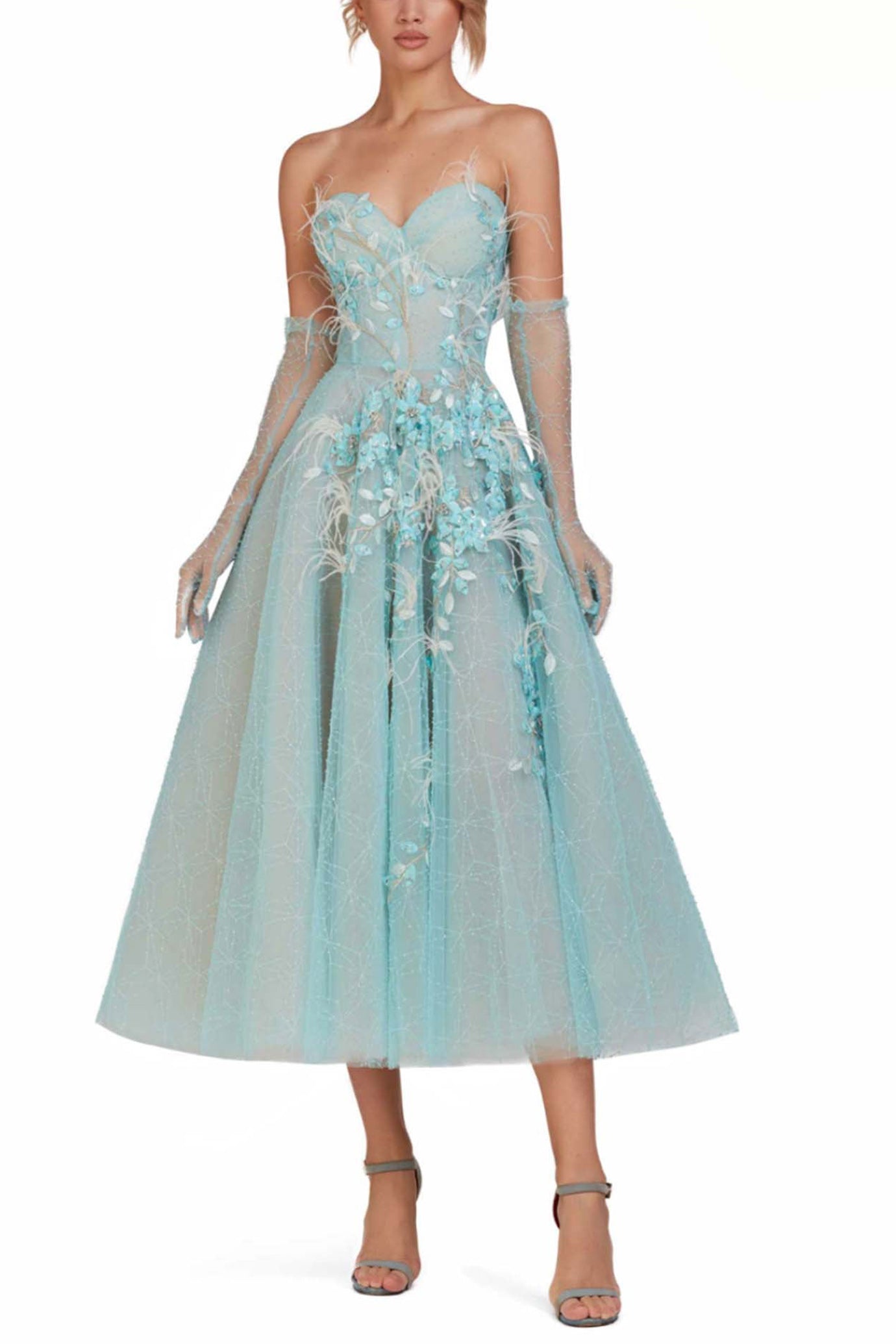 STRAPLESS SWING DRESS