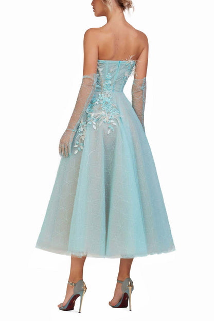 STRAPLESS SWING DRESS