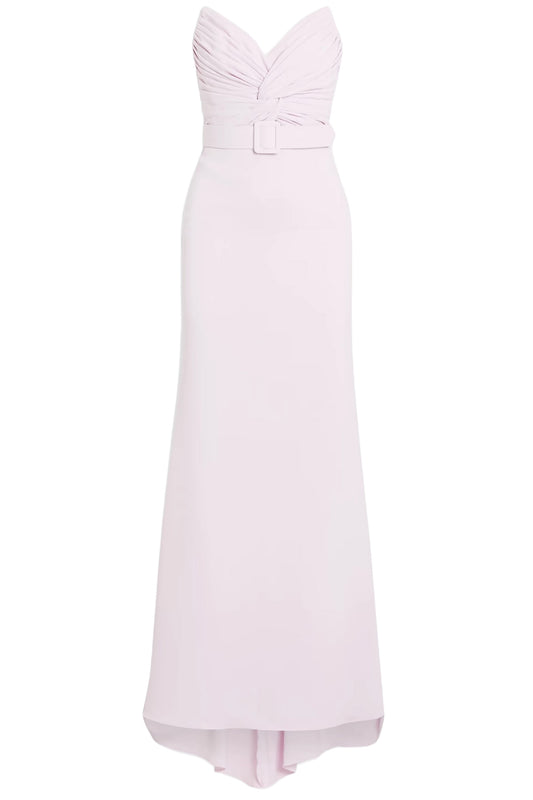 STRAPLESS TWISTED BODICE GOWN