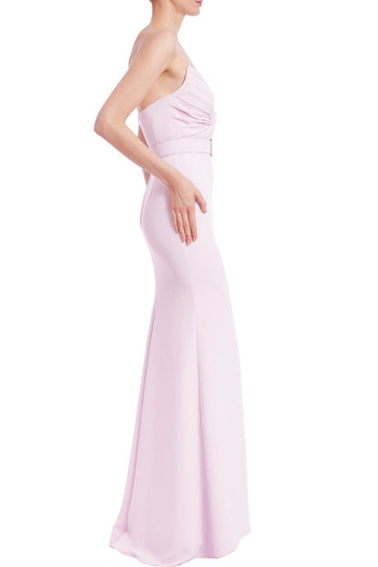 STRAPLESS TWISTED BODICE GOWN