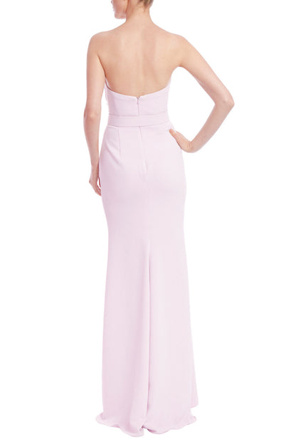 STRAPLESS TWISTED BODICE GOWN