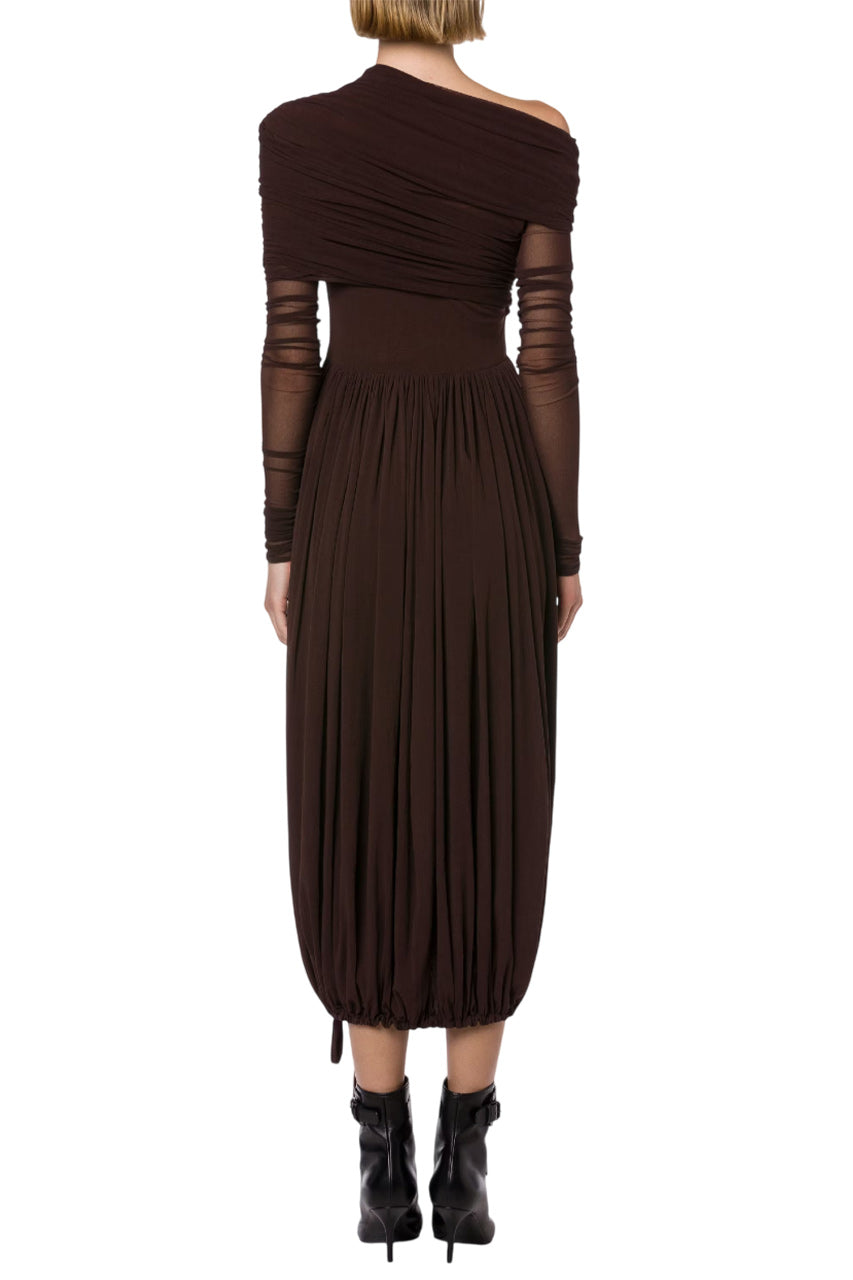 STRETCH TULLE DRESS