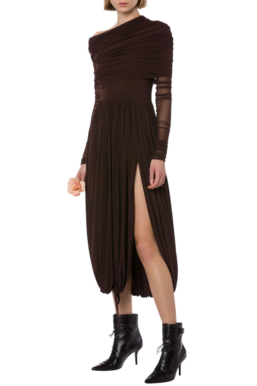 STRETCH TULLE DRESS