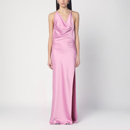 Pink Dress With Open Back