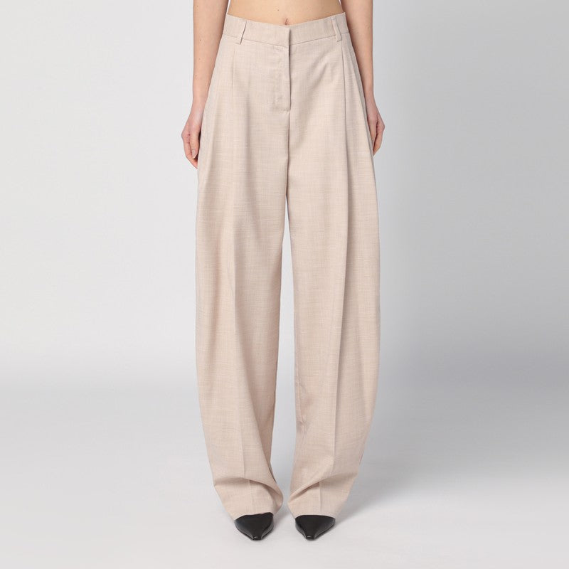 Wide Sand-coloured Pants