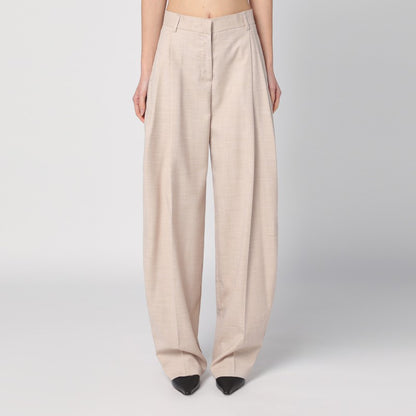 Wide Sand-coloured Pants