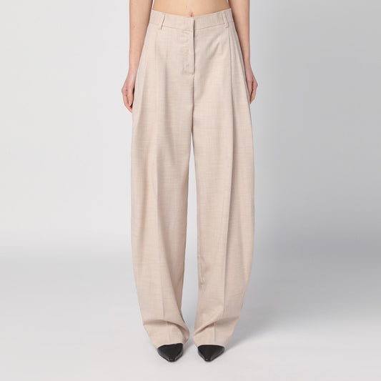 Wide Sand-coloured Pants