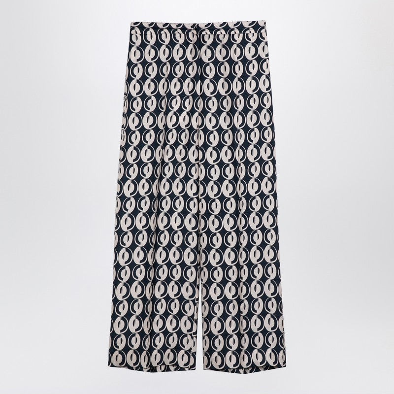 All Over Printed Silk Trousers