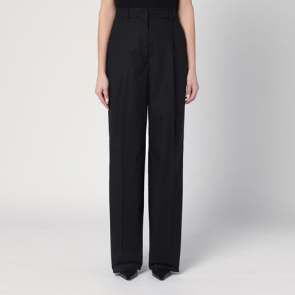 Wide Black Axel Trousers