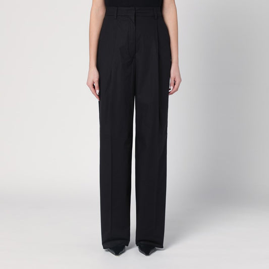 Wide Black Axel Trousers