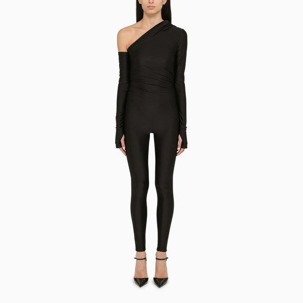 Black Olimpia Tight-fitting Suit