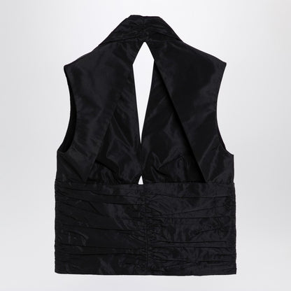 Black Zipped Waistcoat